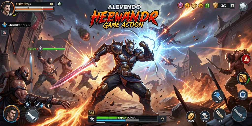 Tampilan gameplay ALEVENDO yang menegangkan dan penuh aksi.