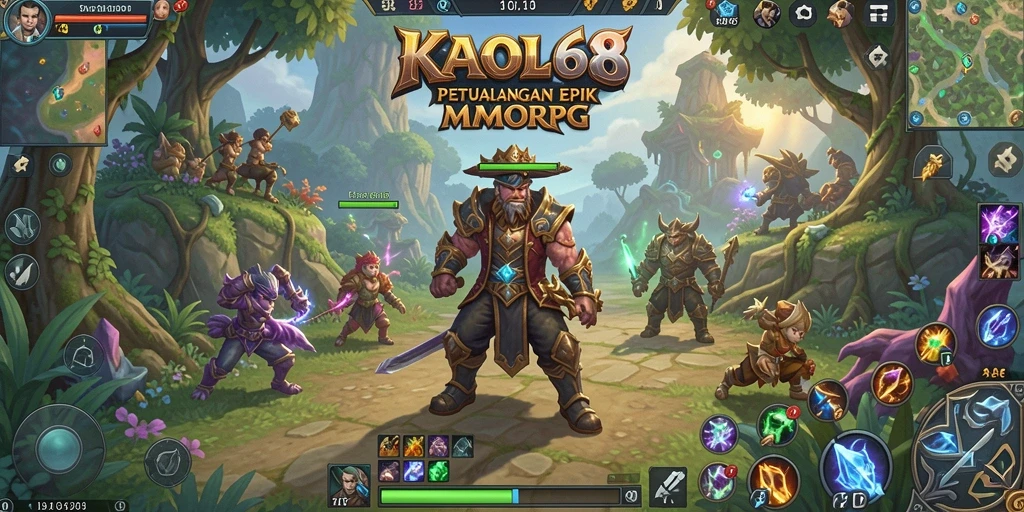 Tampilan aksi seru dalam gameplay KAOL68 yang penuh tantangan.