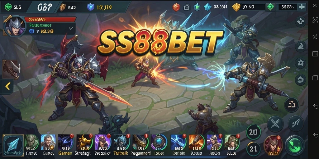 Tampilan menarik dari gameplay intens di SS88BET.