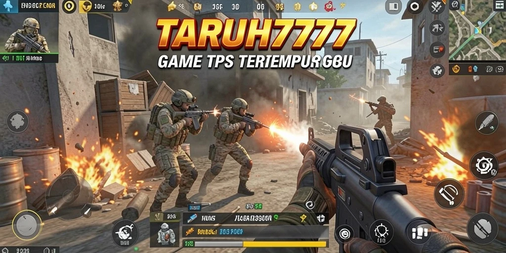 Tangkapan layar TARUH777 menampilkan aksi seru dalam pertempuran TPS.